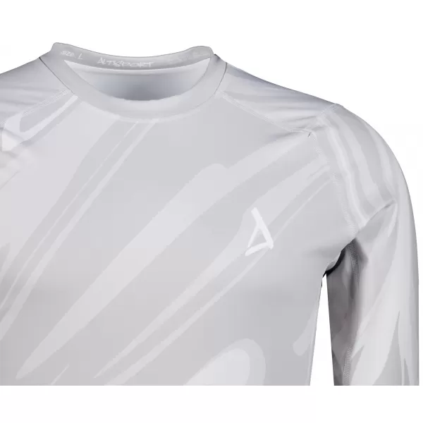 Tricou de compresie funcțională pentru bărbați cu premium cu mânecă lungă ALTISPORT VOJ/ALM072TR03 GRI 