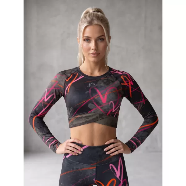  Top funcțional pentru femei cu mâneci lungi premium ALTISPORT VOJ/ALW082TR04 NEGRU 