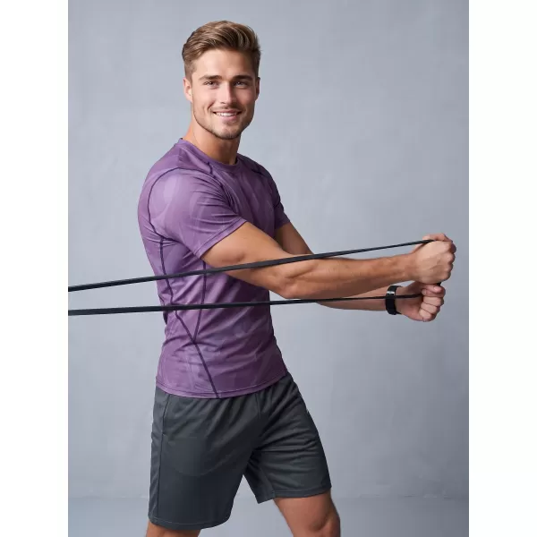  Tricou de compresie funcțională pentru bărbați cu premiu cu mânecă scurtă ALTISPORT VOJ/ALM072TR04 VIOLET 