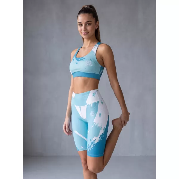  Premium de sutien sport pentru femei ALTISPORT VOJ/ALW081POD01 ALBASTRU 