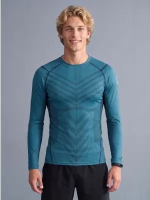 Tricou de compresie funcțională pentru bărbați cu premium cu mânecă lungă ALTISPORT VOJ/ALM095TR03 KEROSEN