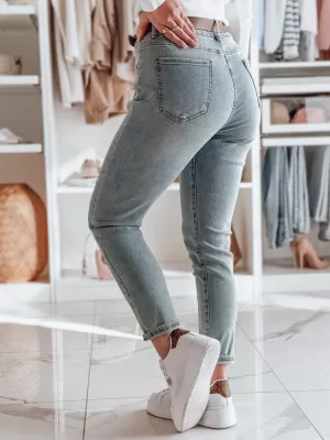 Pantalonii pentru doamne DSTREET SLIMVISA UY2460 ALBASTRU