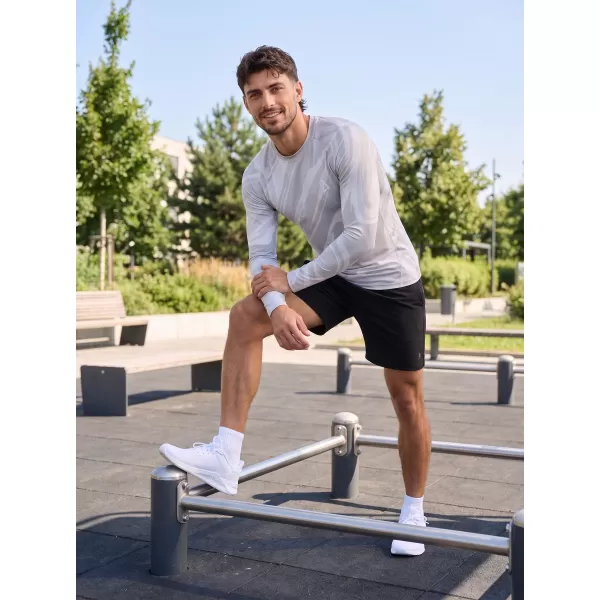  Tricou de compresie funcțională pentru bărbați cu premium cu mânecă lungă ALTISPORT VOJ/ALM072TR03 GRI 