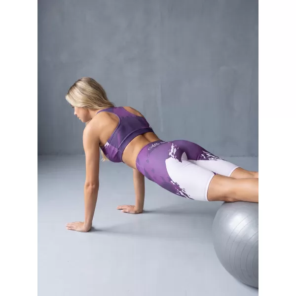  Premium de sutien sport pentru femei ALTISPORT VOJ/ALW081POD01 PURPURIU ÎNCHIS 
