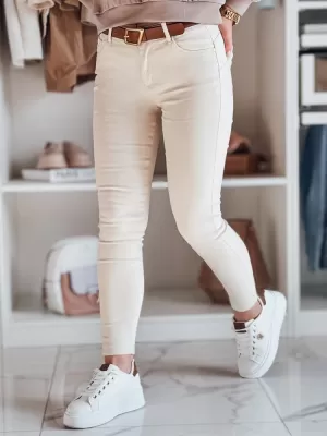 Pantalonii pentru doamne DSTREET LODGE UY2434 BEJ
