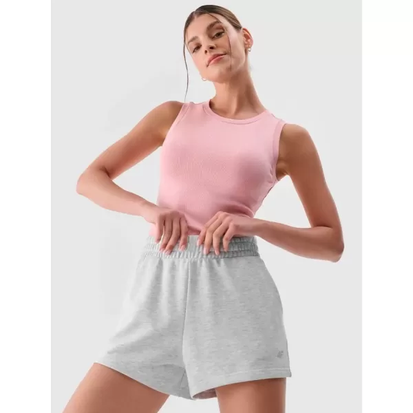  Pantaloni scurți pentru doamne 4F WMM00TSHOF542 MELANGE GRI GRI RECE 