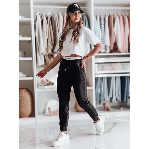  Pantalonii pentru doamne DSTREET SPORTIVO UY2398 NEGRU 
