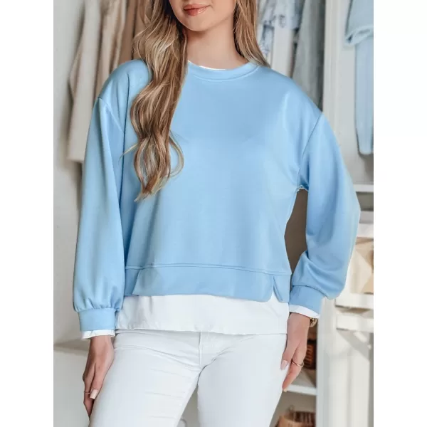  Panoul pentru doamne DSTREET LUZZIO BY1382 ALBASTRU DESCHIS 