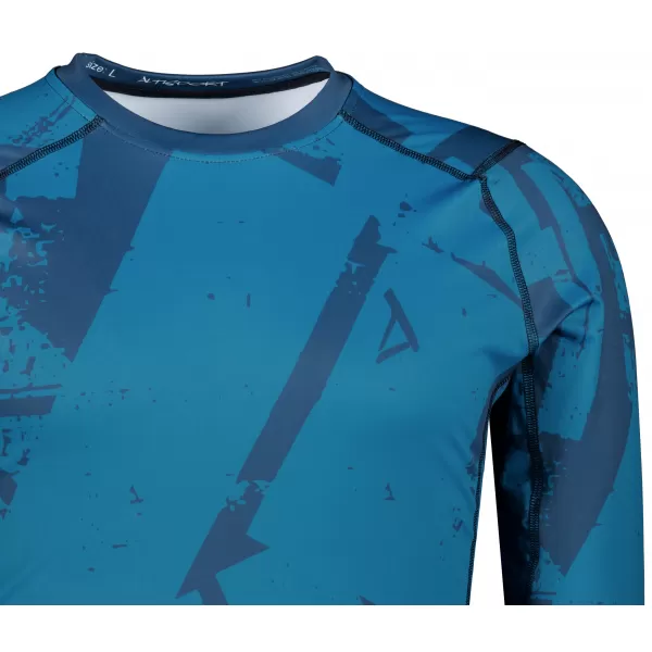  Tricou de compresie funcțională pentru bărbați cu premium cu mânecă lungă ALTISPORT VOJ/ALM079TR03 ALBASTRU 