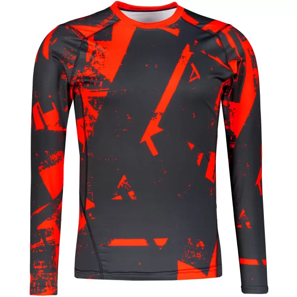  Tricou de compresie funcțională pentru bărbați cu premium cu mânecă lungă ALTISPORT VOJ/ALM079TR03 NEGRU -D 