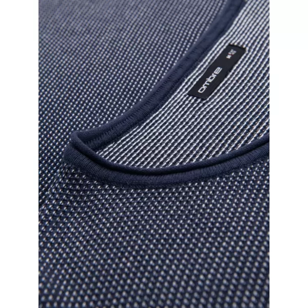  Pulover pentru bărbați OMBRE OM-SWSW-0118 ALBASTRU MARIN 