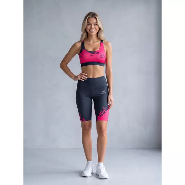  Premium de sutien sport pentru femei ALTISPORT VOJ/ALW081POD01 ROZ FIERBINTE 