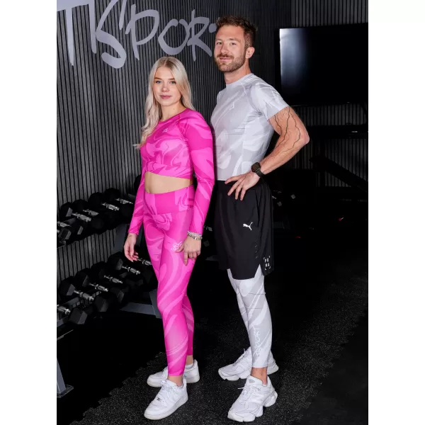  Top funcțional pentru femei cu mâneci lungi premium ALTISPORT VOJ/ALW072TR04 ROZ FIERBINTE 