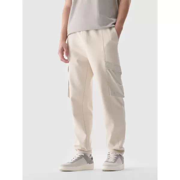 Pantaloni 4F WSS25TTROM0990 CREMĂ 