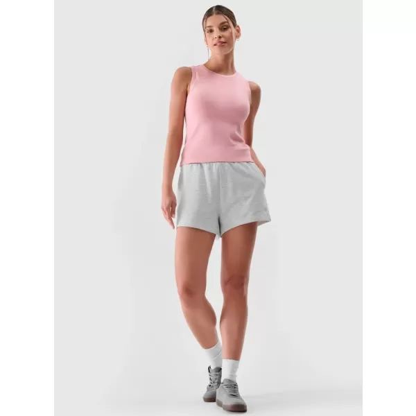  Pantaloni scurți pentru doamne 4F WMM00TSHOF542 MELANGE GRI GRI RECE 
