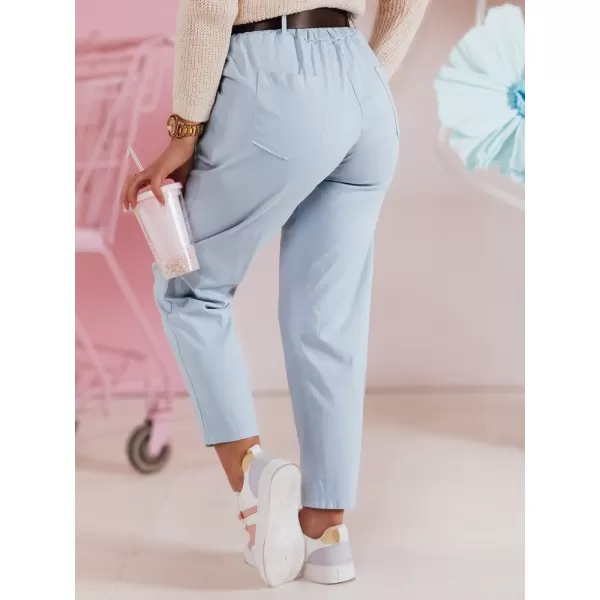  Pantalonii pentru doamne DSTREET SOFELIA UY2504 ALBASTRU DESCHIS 