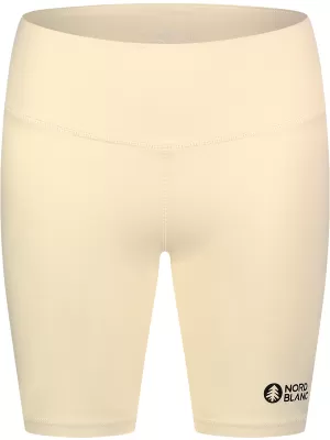 Jambiere scurte de fitness pentru femei NORDBLANC NBSPL8036 BEJ