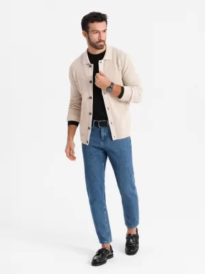 Blugi OMBRE OM-PADP-0225 ALBASTRU ÎNCHIS