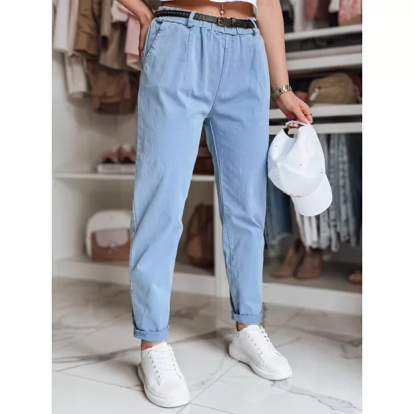  Pantalonii pentru doamne DSTREET RELCIX UY2586 ALBASTRU DESCHIS 
