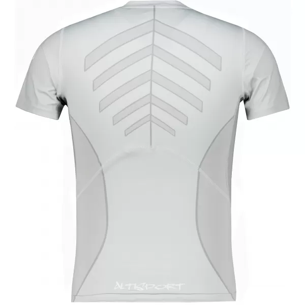  Tricou de compresie funcțională pentru bărbați cu premiu cu mânecă scurtă ALTISPORT VOJ/ALM095TR04 GRI 