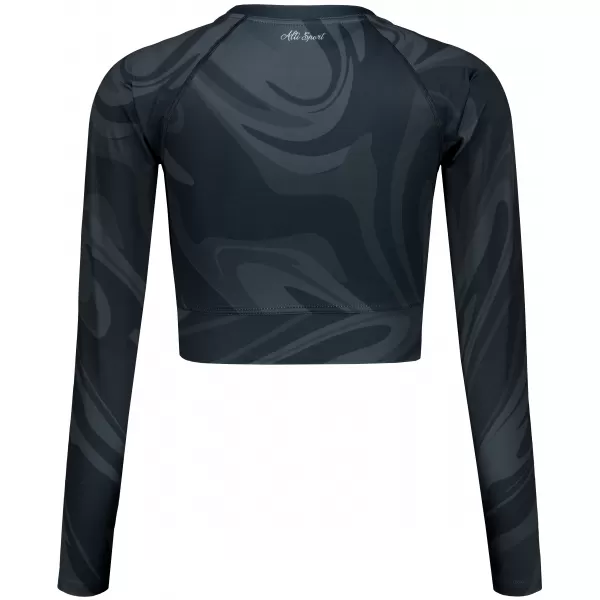  Top funcțional pentru femei cu mâneci lungi premium ALTISPORT VOJ/ALW072TR04 NEGRU 