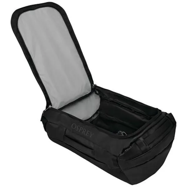  Geantă OSPREY TRANSPORTER 65 RAVEN BLACK/BLACK 