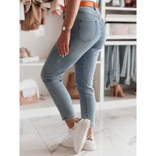  Pantalonii pentru doamne DSTREET CURVITA UY2471 ALBASTRU 