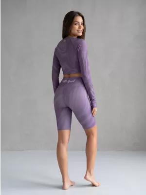 Top funcțional pentru femei cu mâneci lungi premium ALTISPORT VOJ/ALW072TR04 VIOLET