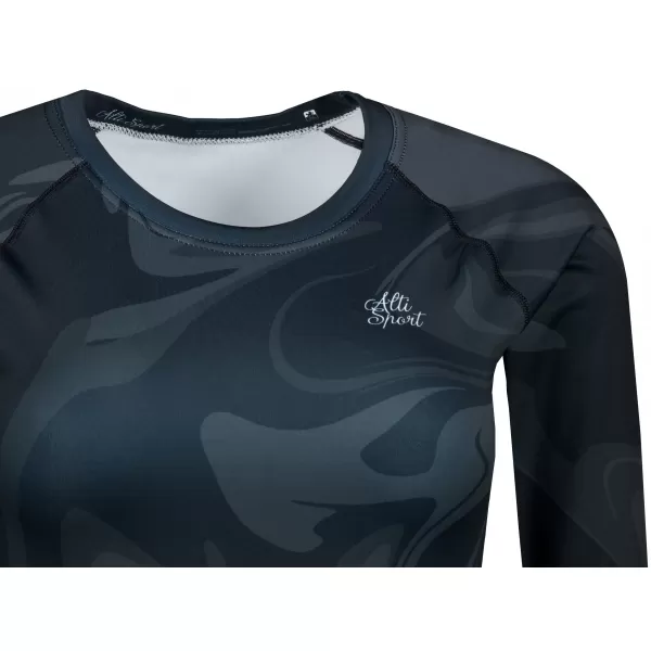 Top funcțional pentru femei cu mâneci lungi premium ALTISPORT VOJ/ALW072TR04 NEGRU 