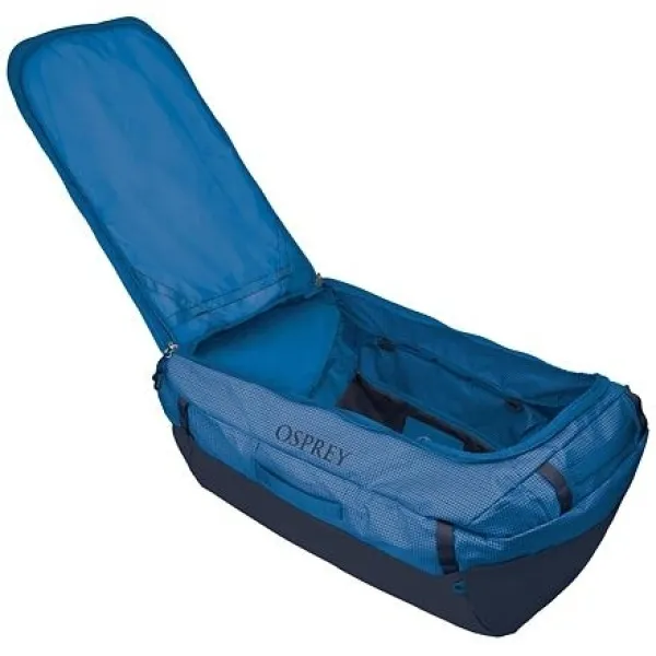  Sac OSPREY TRANSPORTER 120 FLACĂRĂ ALBASTRĂ/ ALBASTRU SCORIA 