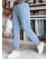 Pantalonii pentru doamne DSTREET RELCIX UY2586 ALBASTRU DESCHIS
