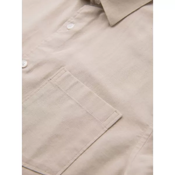  Cămaşă OMBRE OM-SHSS-0168 BEJ 