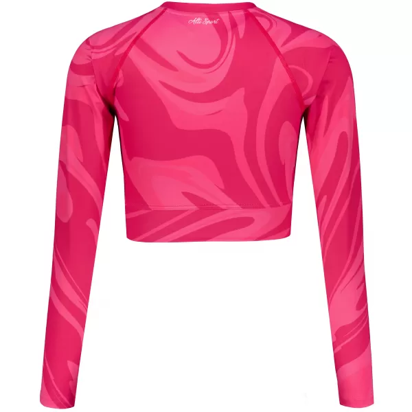  Top funcțional pentru femei cu mâneci lungi premium ALTISPORT VOJ/ALW072TR04 ROZ FIERBINTE 
