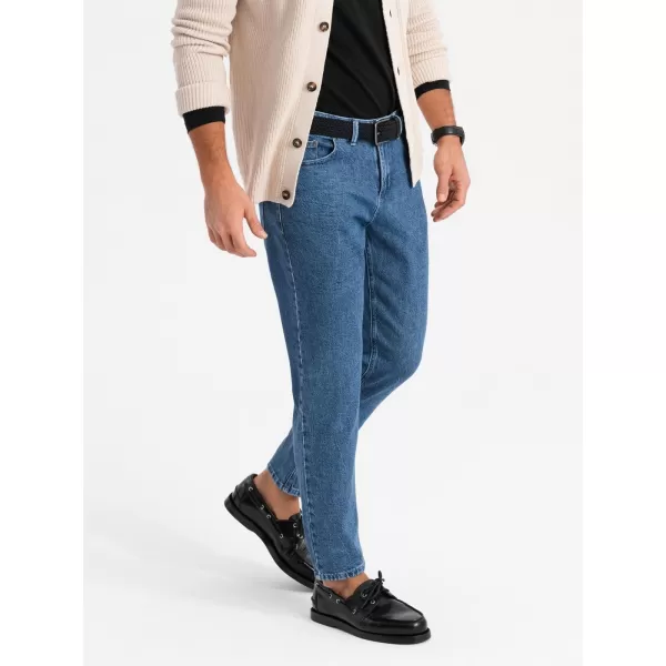  Blugi OMBRE OM-PADP-0225 ALBASTRU ÎNCHIS 