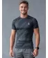 Tricou de compresie funcțională pentru bărbați cu premiu cu mânecă scurtă ALTISPORT VOJ/ALM072TR04 NEGRU