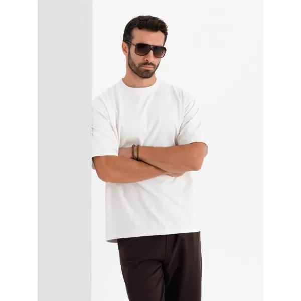  Cămaşă OMBRE OM-TSBC-0234 CREMĂ 