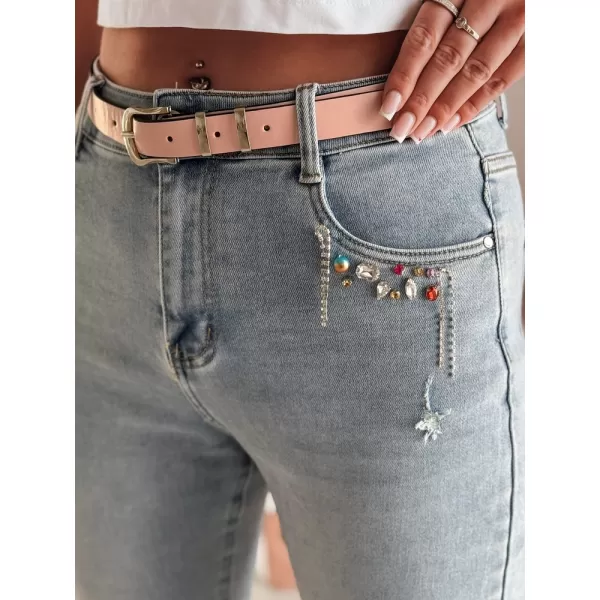  Pantalonii pentru doamne DSTREET BLINGBLING UY2451 ALBASTRU 