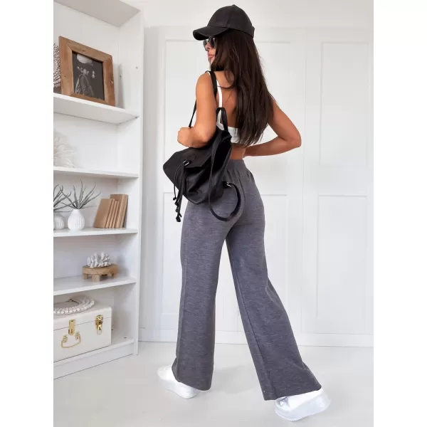  Pantalonii pentru doamne DSTREET LAKELIFE UY1687 GRI ÎNCHIS 