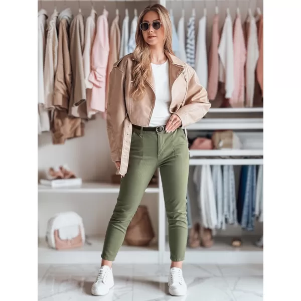  Pantalonii pentru doamne DSTREET UY2547 KAKI 