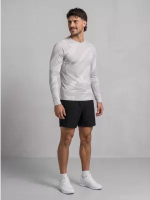 Tricou de compresie funcțională pentru bărbați cu premium cu mânecă lungă ALTISPORT VOJ/ALM072TR03 GRI