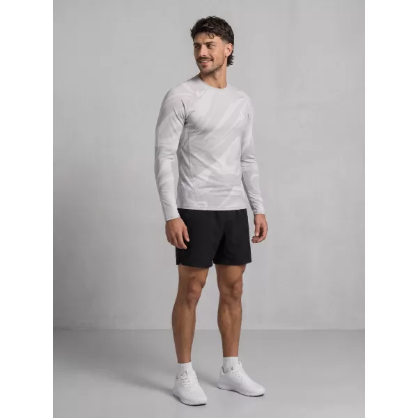  Tricou de compresie funcțională pentru bărbați cu premium cu mânecă lungă ALTISPORT VOJ/ALM072TR03 GRI 