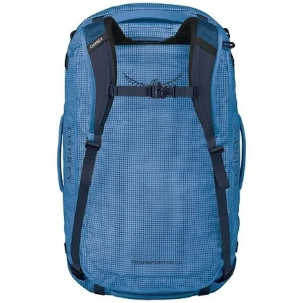  Geantă OSPREY TRANSPORTER 65 BLUE FLAME/SCORIA BLUE 