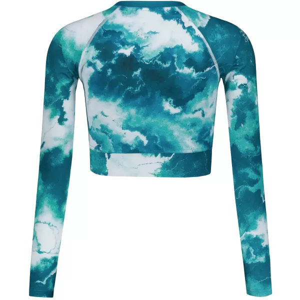  Top funcțional pentru femei cu mâneci lungi premium ALTISPORT VOJ/ALW066TR04 VERDE -BLUE 