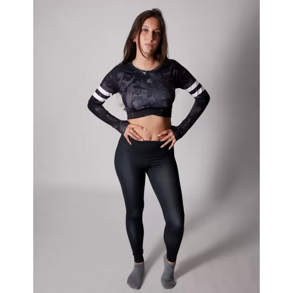  Top funcțional pentru femei cu mâneci lungi premium ALTISPORT VOJ/ALW096TR04 NEGRU 