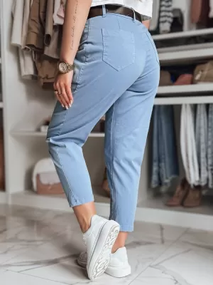 Pantalonii pentru doamne DSTREET CHINOSKA UY2559 ALBASTRU