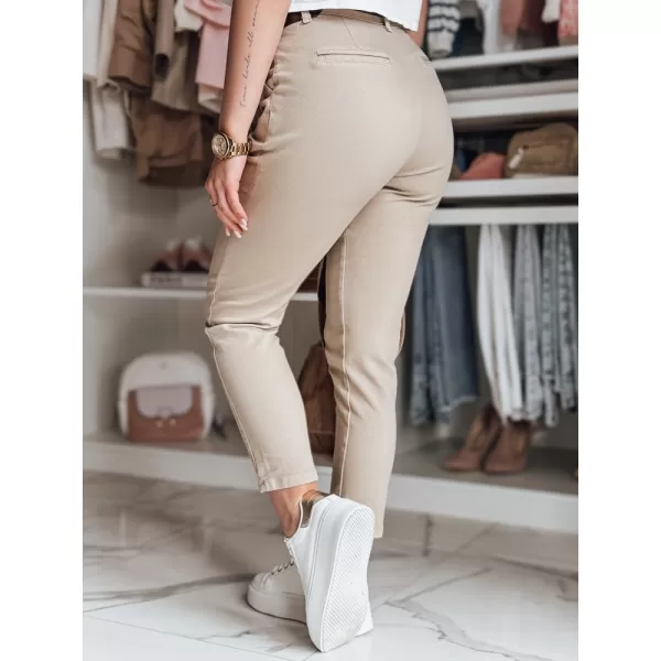  Pantalonii pentru doamne DSTREET UY2545 BEJ 