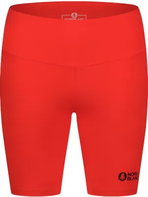 Jambiere scurte de fitness pentru femei NORDBLANC NBSPL8036 CERNEALĂ PORTOCALIE
