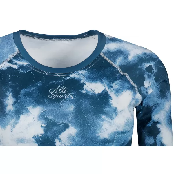  Top funcțional pentru femei cu mâneci lungi premium ALTISPORT VOJ/ALW066TR04 ALBASTRU ÎNCHIS 