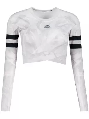 Top funcțional pentru femei cu mâneci lungi premium ALTISPORT VOJ/ALW096TR04 ALB