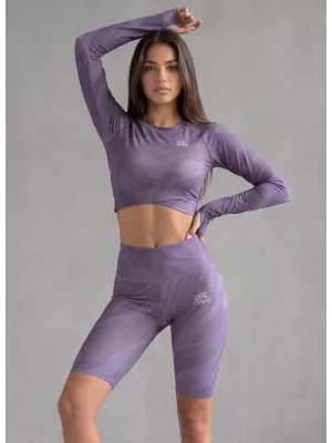 Top funcțional pentru femei cu mâneci lungi premium ALTISPORT VOJ/ALW072TR04 VIOLET